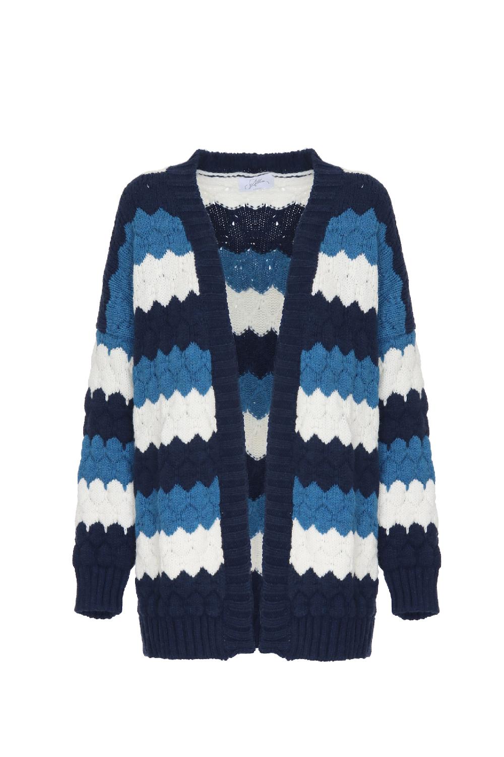 Soallure CARDIGAN TRICOLOUR MISTO LANA Offerta settimanale