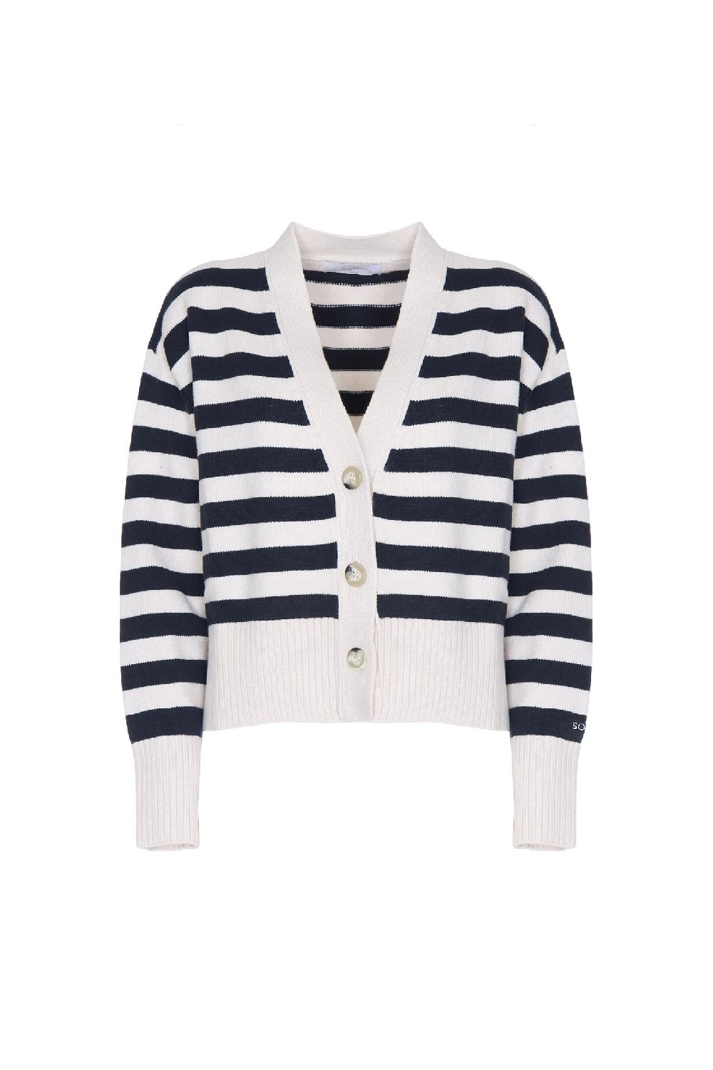 Soallure CARDIGAN BOXY RIGA VISCOSA STRETCH Acquista Ora