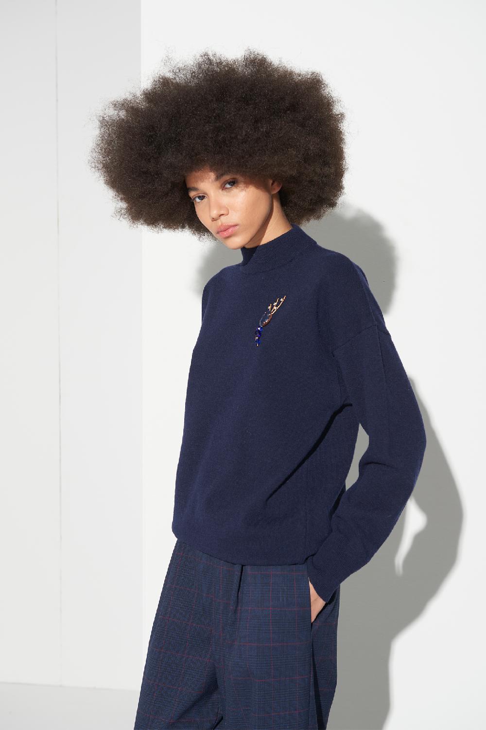 Soallure MAGLIA LUPETTO OVER LANA Shopping Online