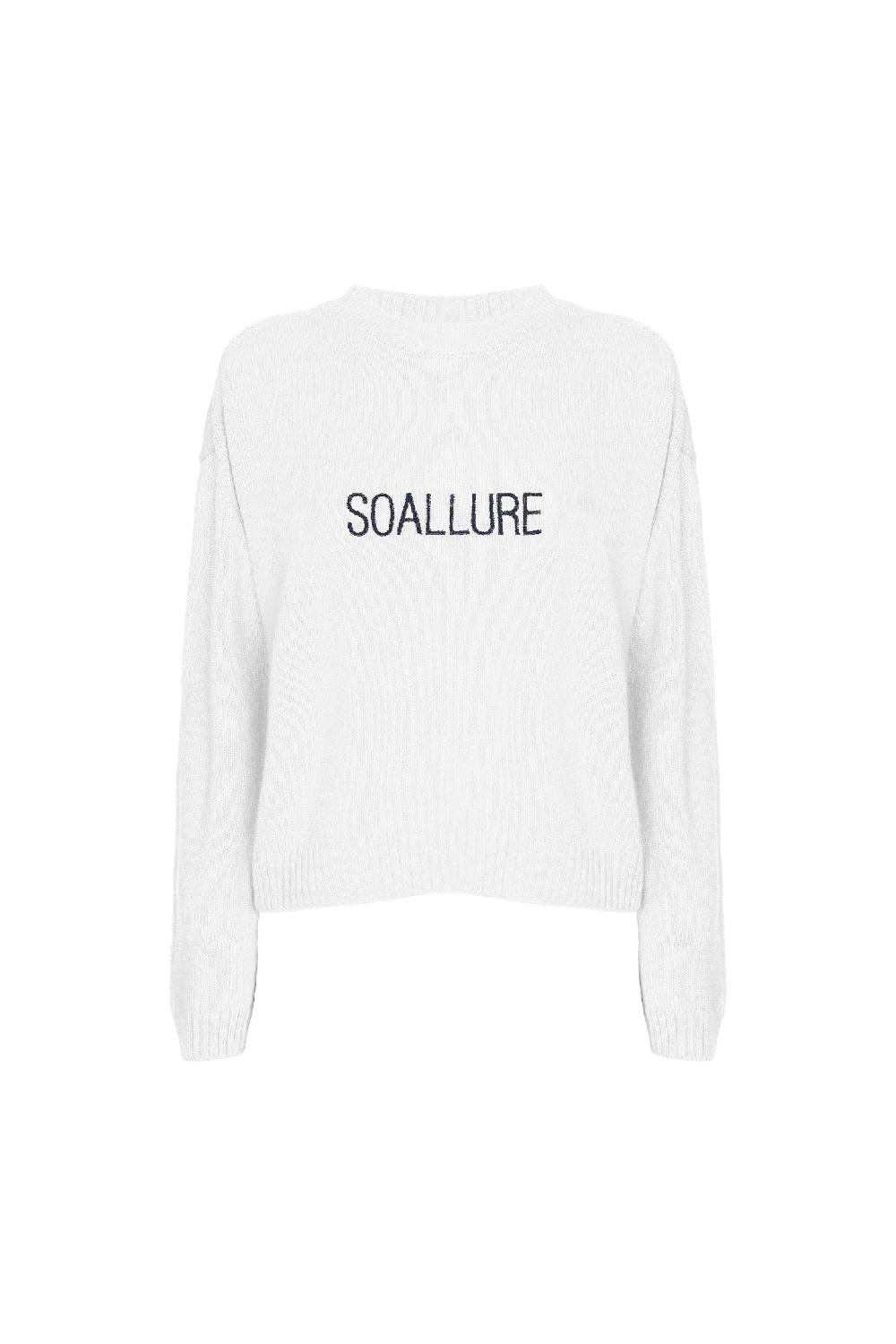 Soallure MAGLIA GIROCOLLO RICAMO SOALLURE Novità