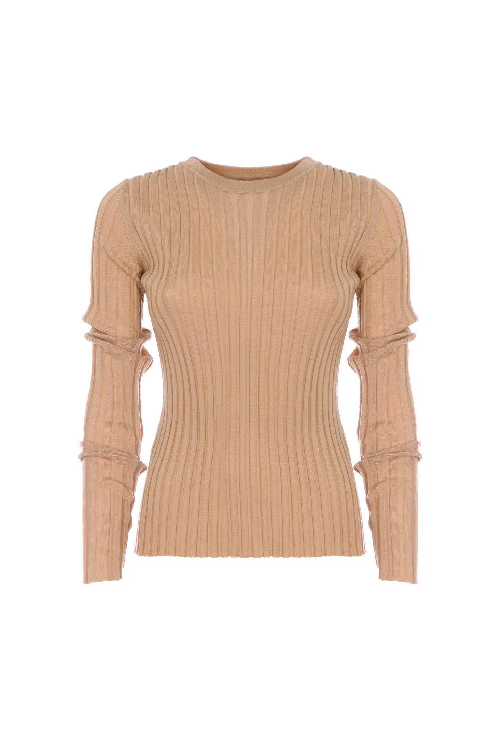 Soallure MAGLIA GIROCOLLO A COSTINE IN LANA Online