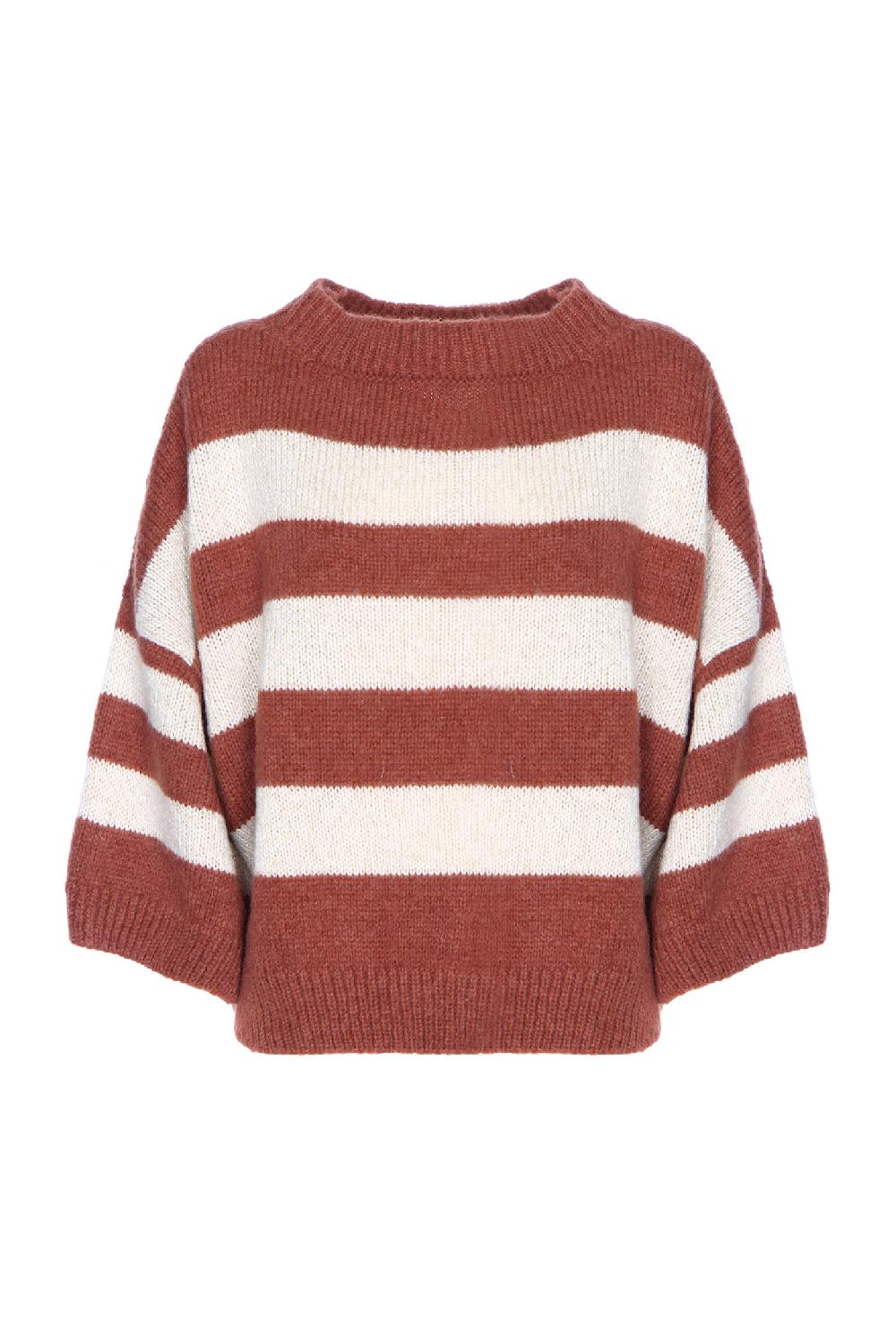 Soallure MAGLIA OVER A RIGHE 7/8 Saldi