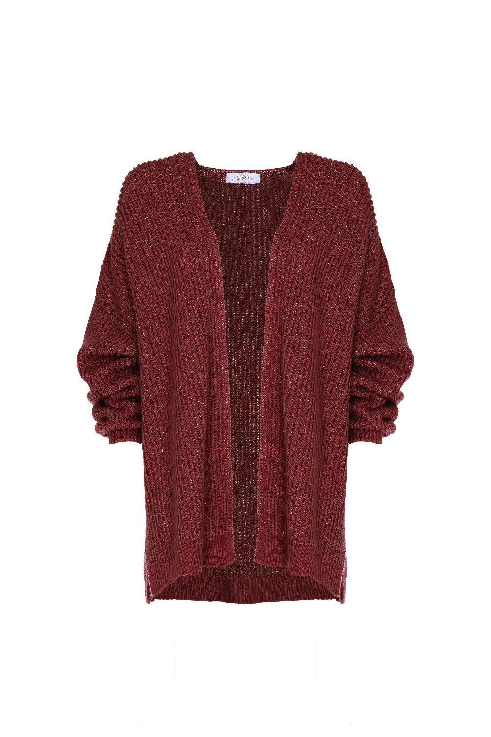 Soallure CARDIGAN APERTO A COSTINE STRETTE Vendita Economica