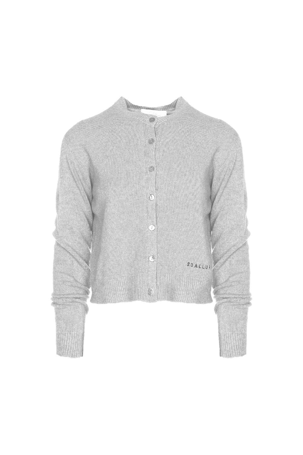 Soallure CARDIGAN GIROCOLLO CON RICAMO Negozio