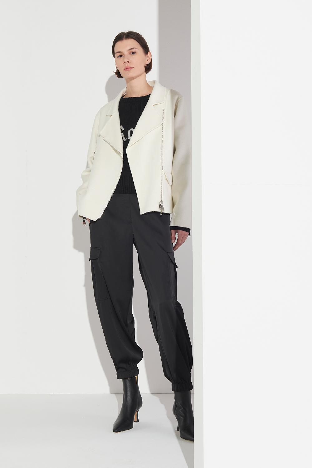 Soallure PANTALONE CARGO IN RASO Nuova