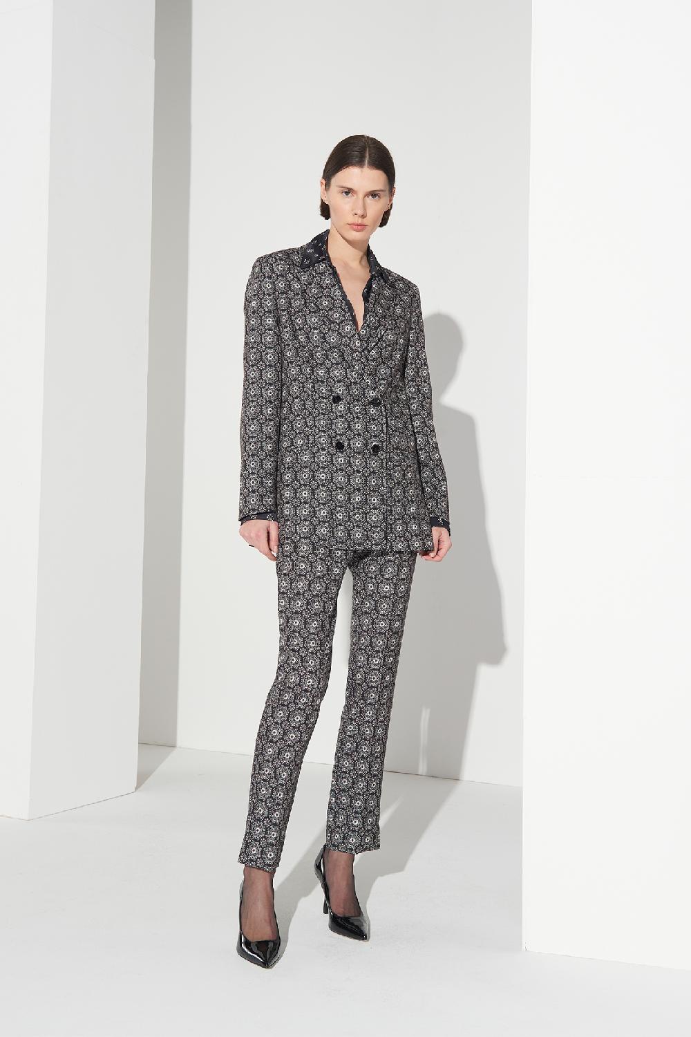 Soallure PANTALONE SIGARETTA A FANTASIA Italy