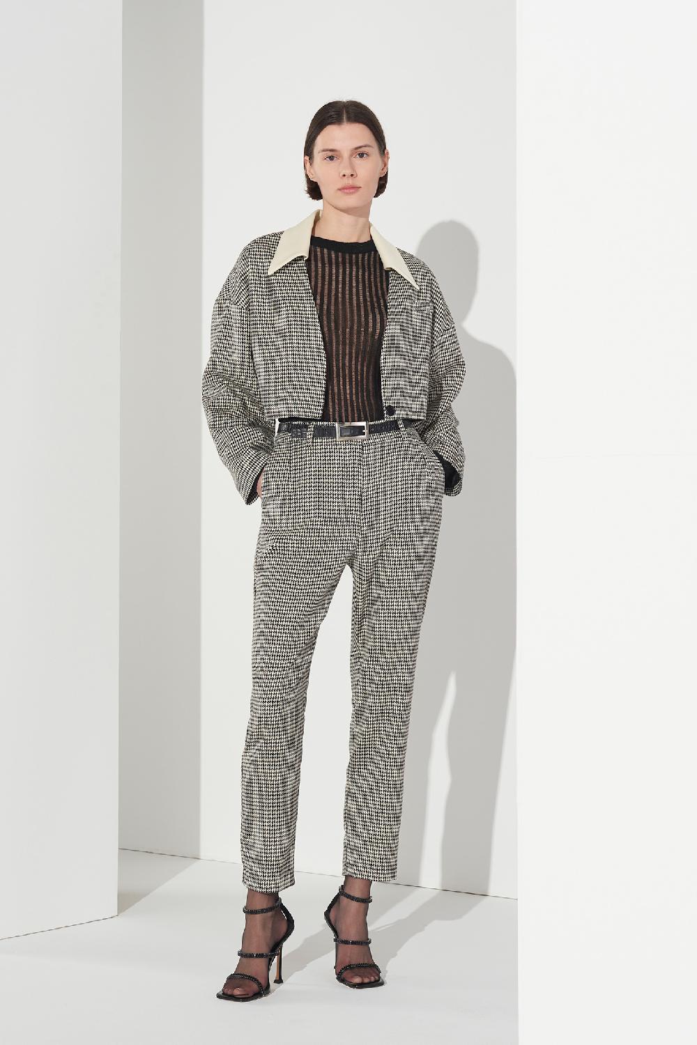 Soallure PANTALONE SIGARETTA A FANTASIA Italia