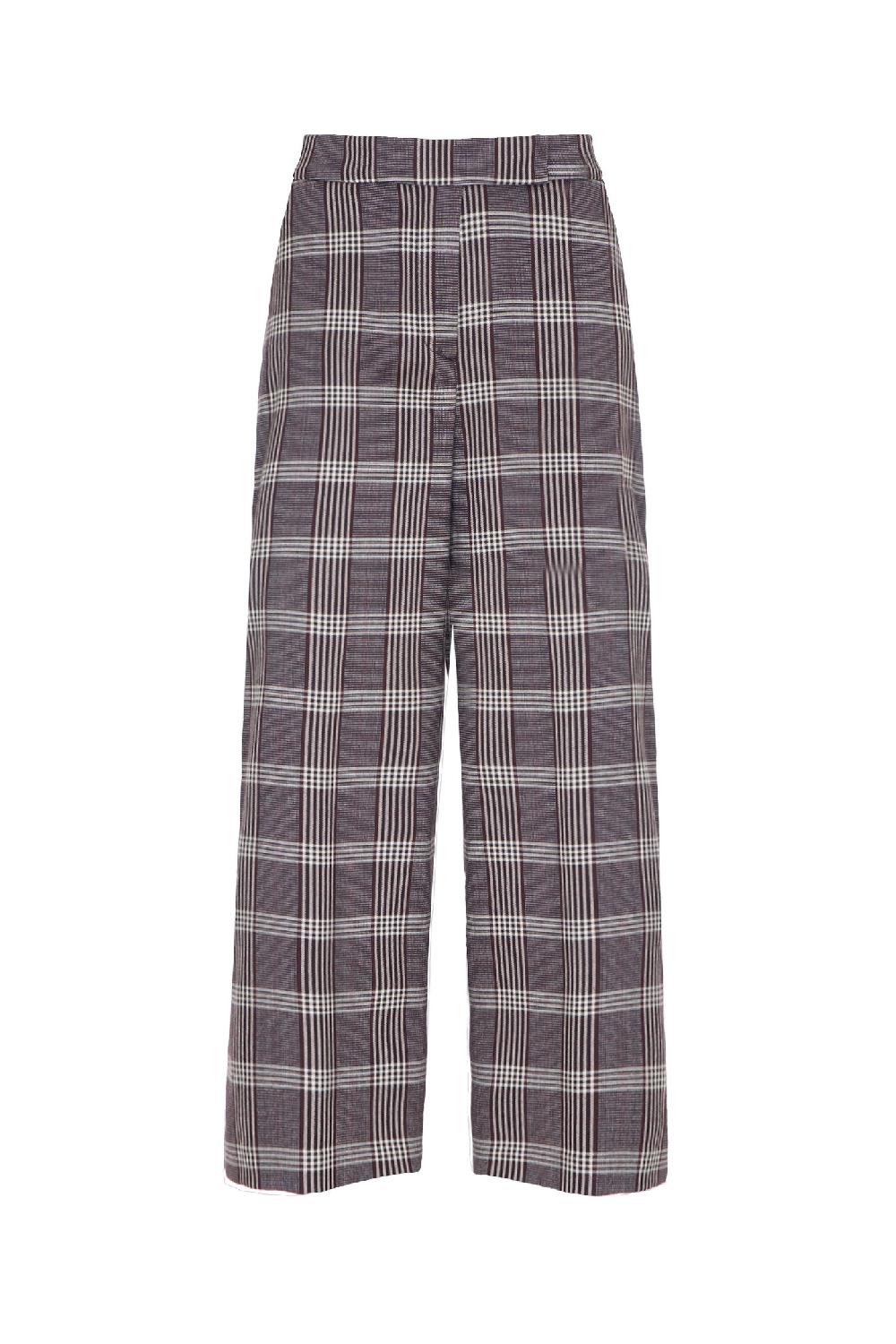 Soallure PANTALONE LARGO 7/8 CHECK Spedizione Gratuita