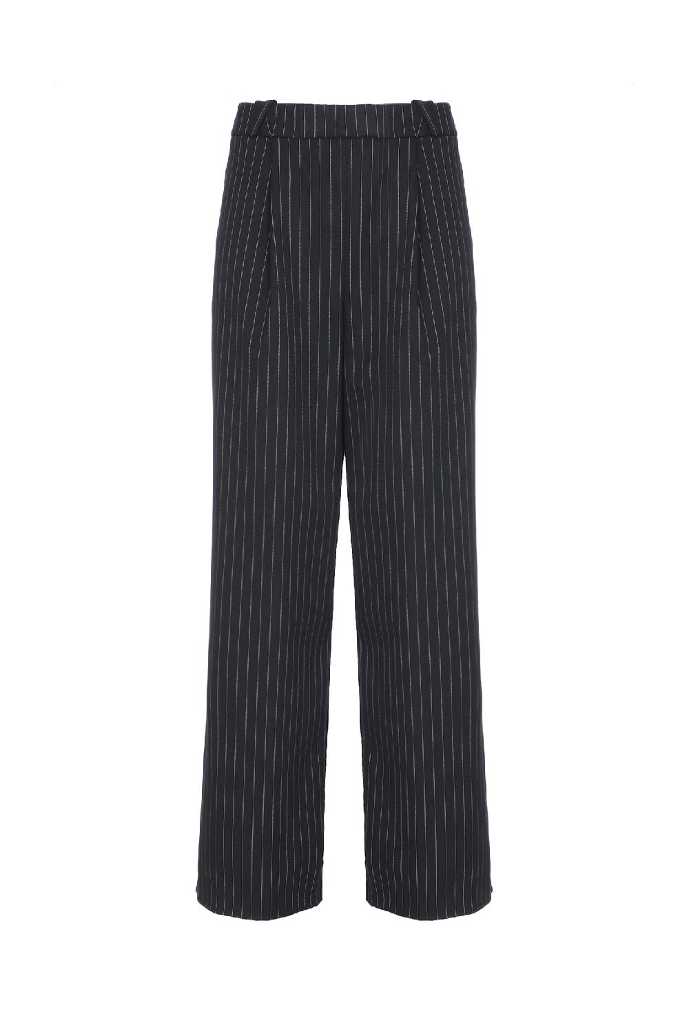 Soallure PANTALONE PALAZZO GESSATO Qualità