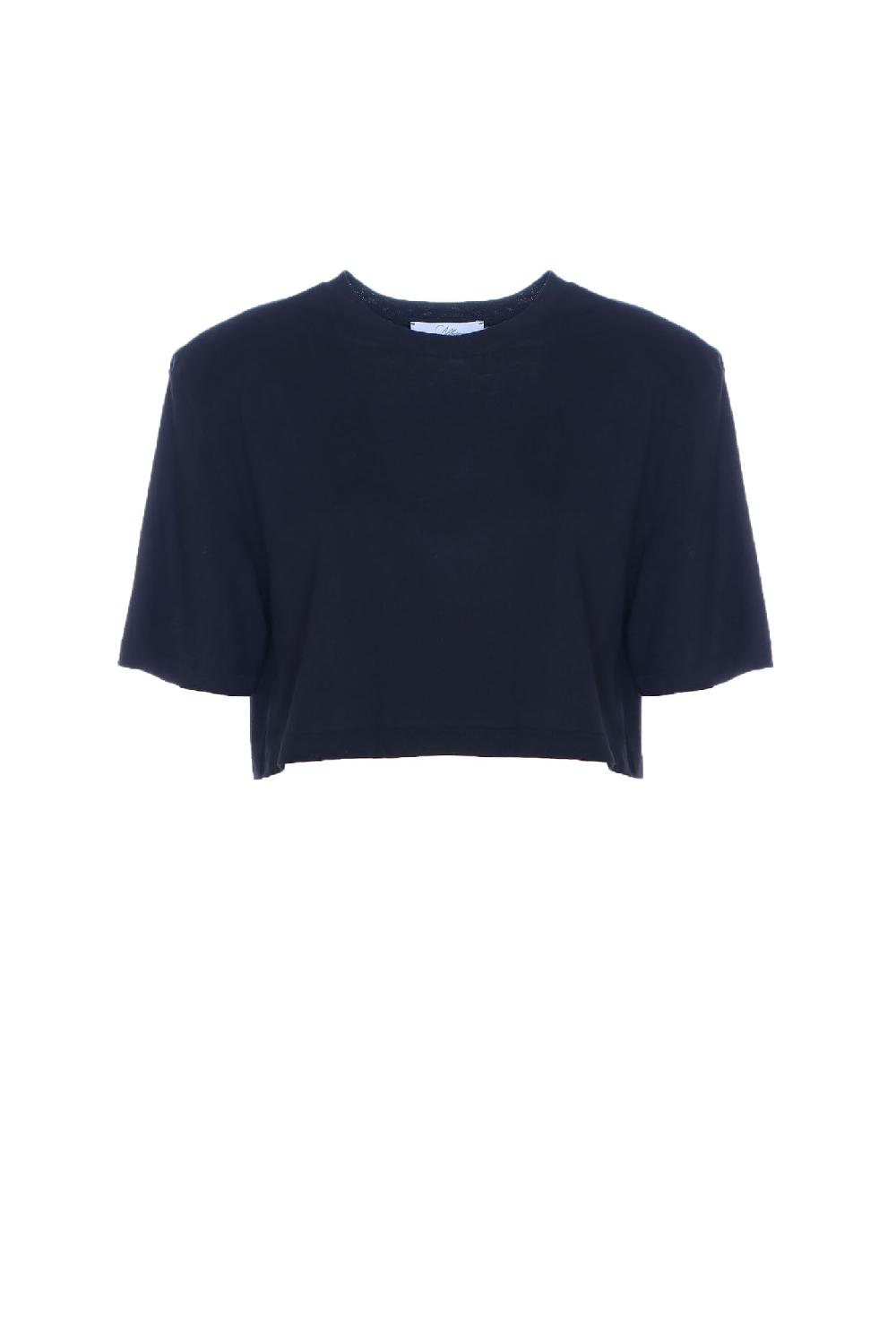 Soallure T-SHIRT BASIC CROP IN JERSEY CON SPALLINE Prezzo Ridotto