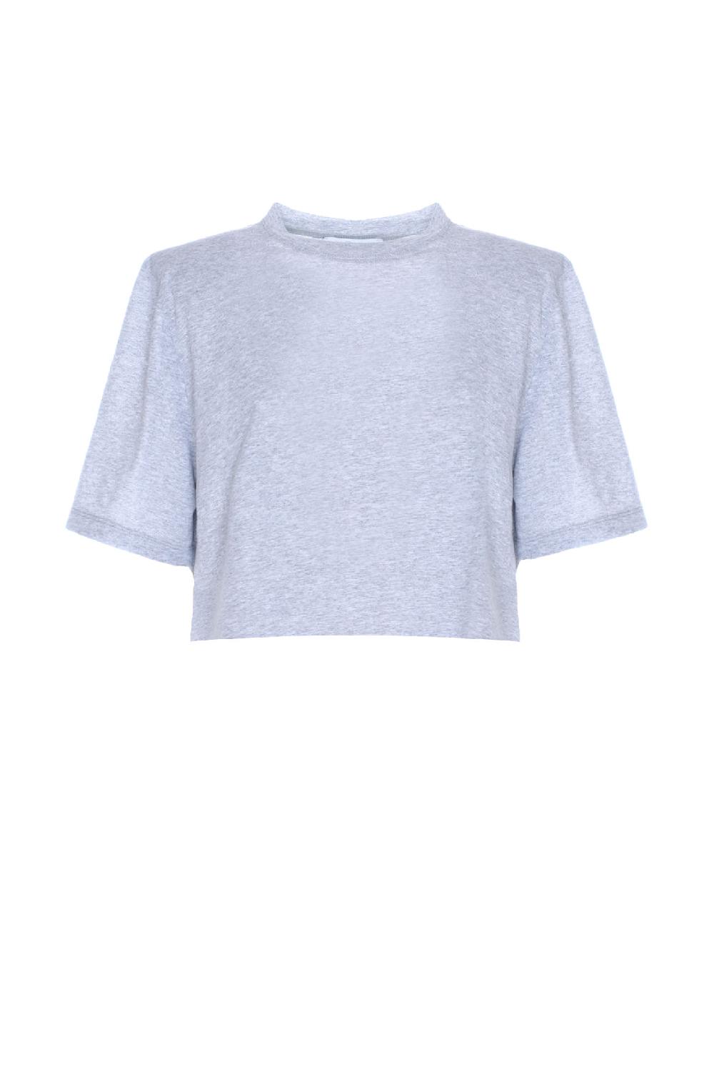 Soallure T-SHIRT BASIC CROP IN JERSEY CON SPALLINE Prezzo Ridotto
