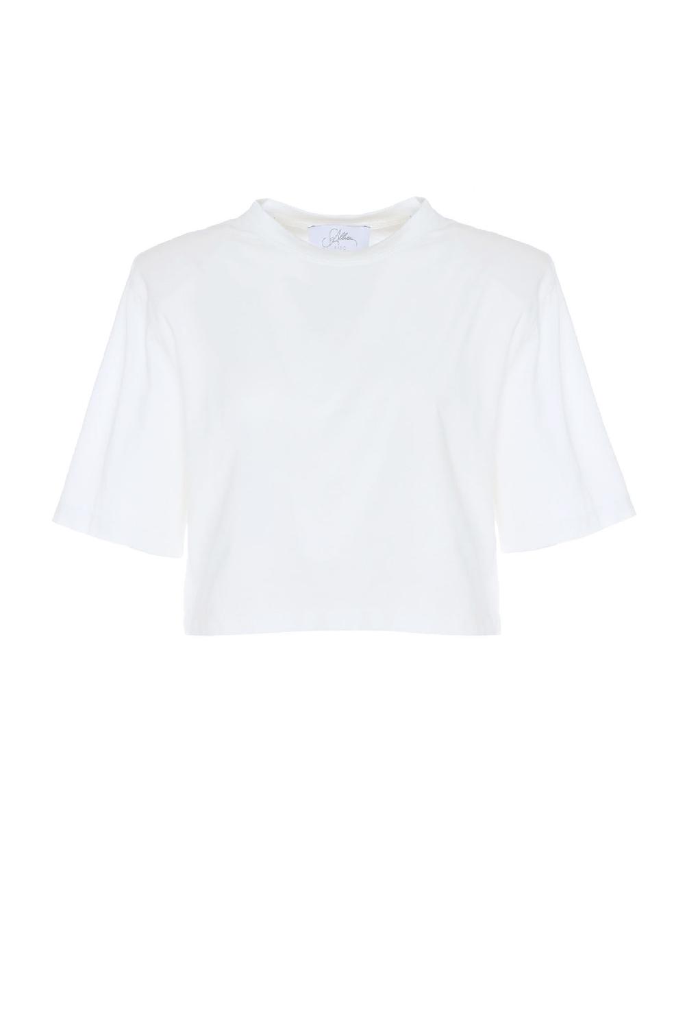 Soallure T-SHIRT BASIC CROP IN JERSEY CON SPALLINE Prezzo Ridotto