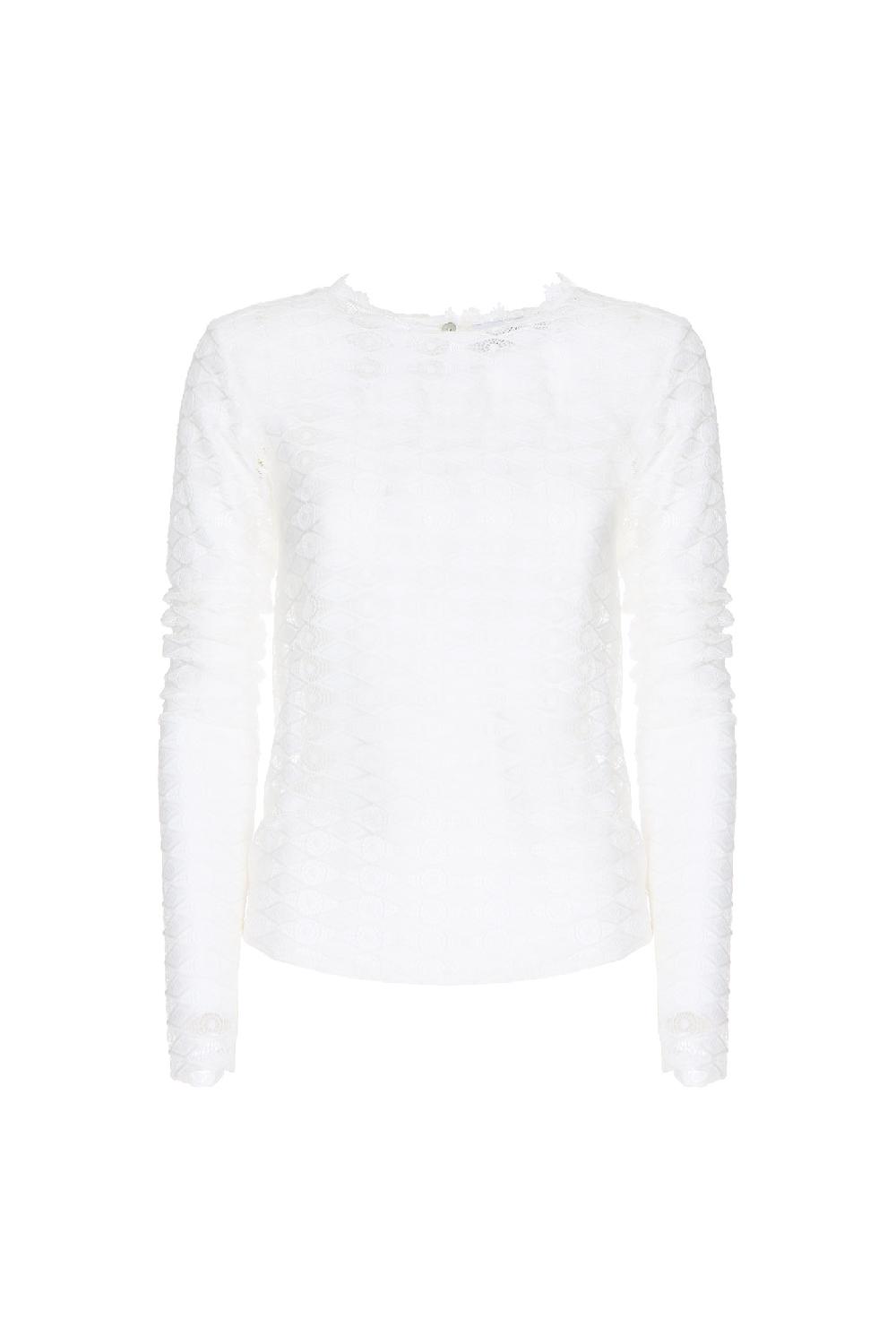 Soallure MAGLIA MANICHE LUNGHE PIZZO STRETCH Hotsell