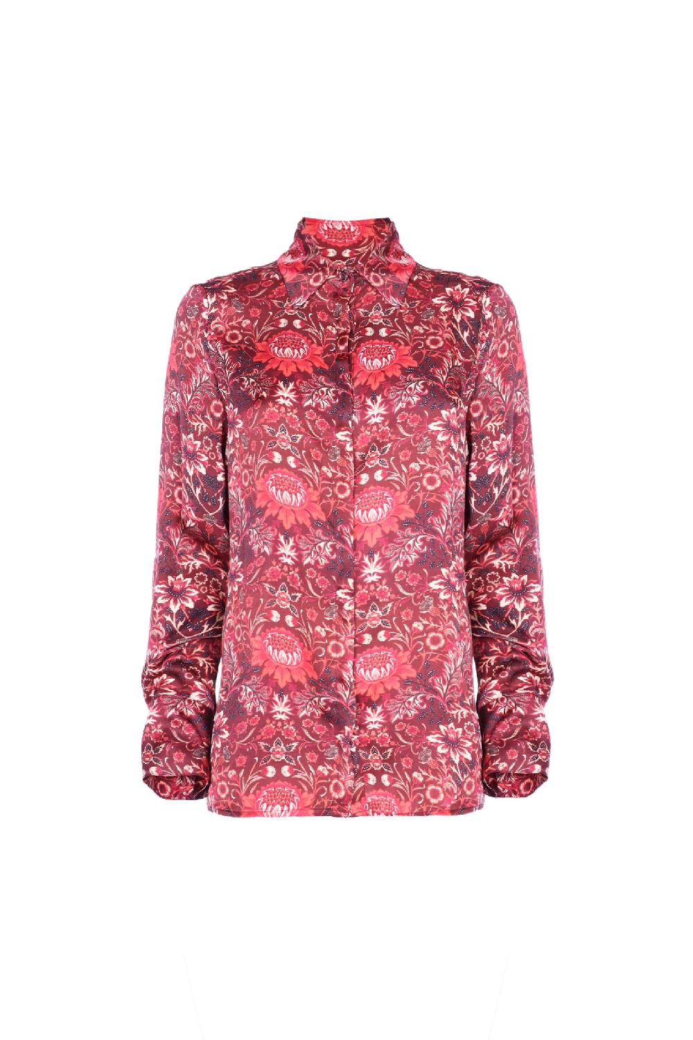 Soallure CAMICIA CON COLLETTO IN RASO Moda