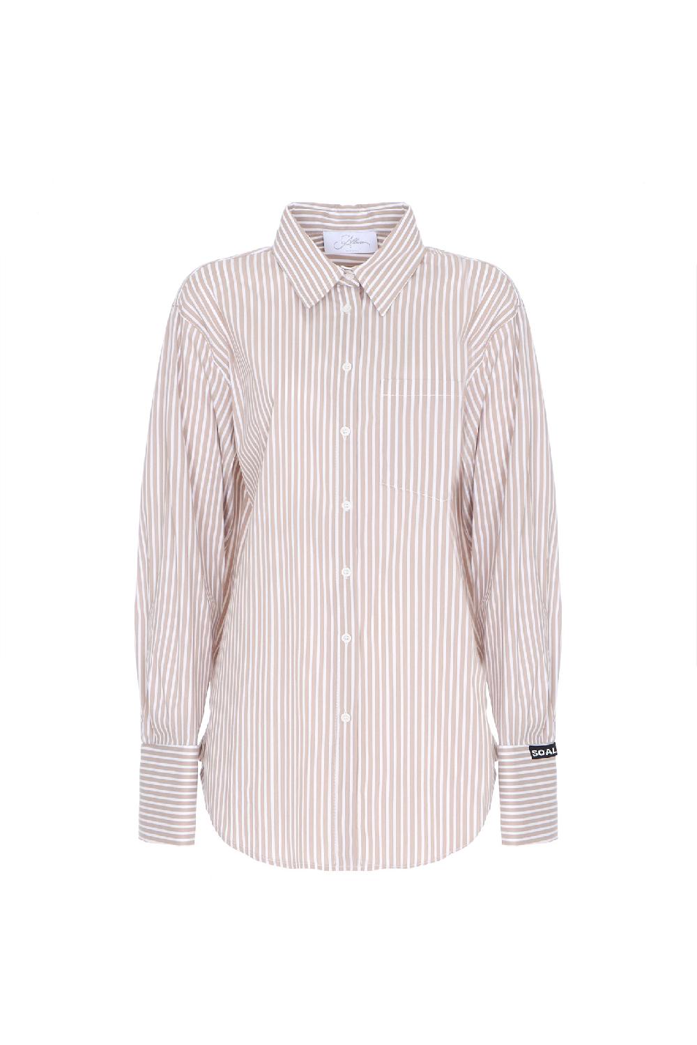 Soallure CAMICIA OVER IN COTONE A RIGHE 2025