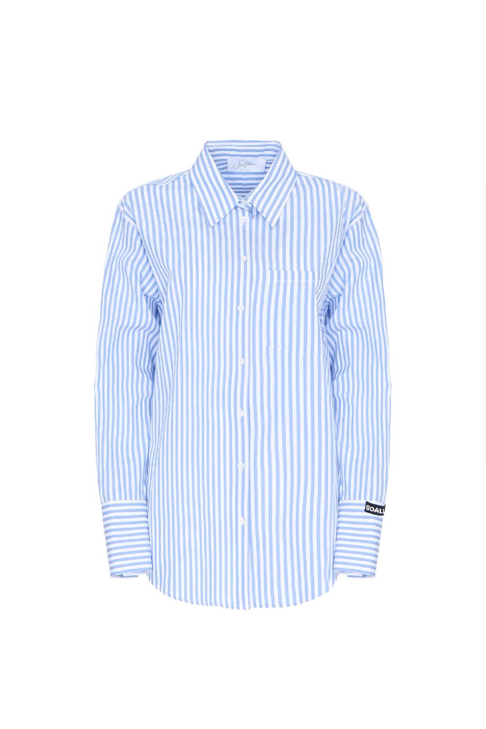 Soallure CAMICIA OVER IN COTONE A RIGHE 2025