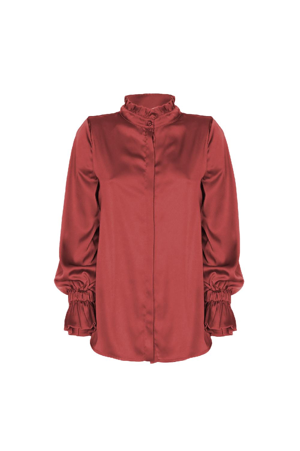 Soallure BLUSA CON ROUCHES In Linea