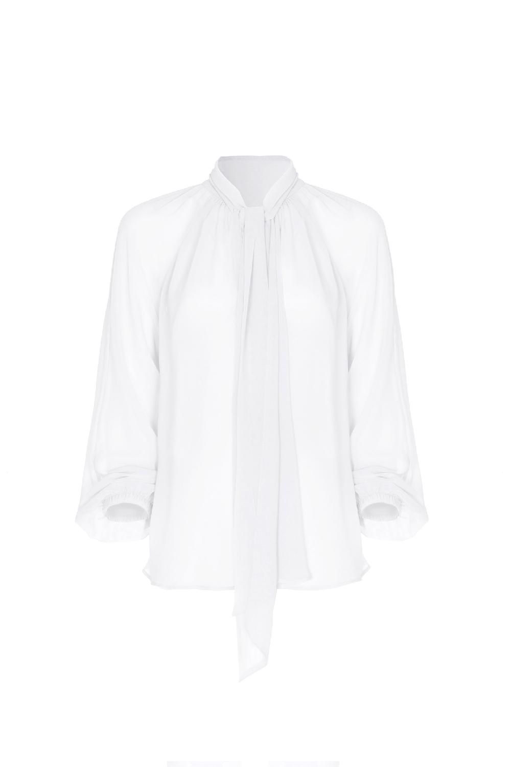 Soallure BLUSA CON COLLO A SCIARPA E MANICHE LUNGHE Qualità