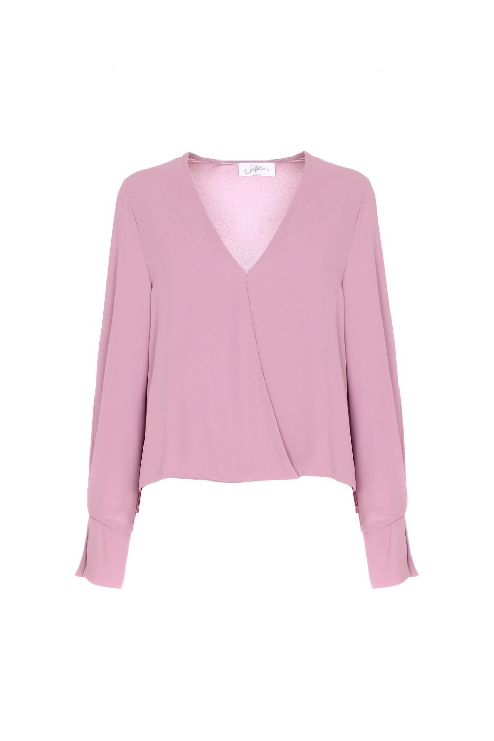 Soallure CAMICIA INCROCIO IN GEORGETTE Spedizione Gratuita