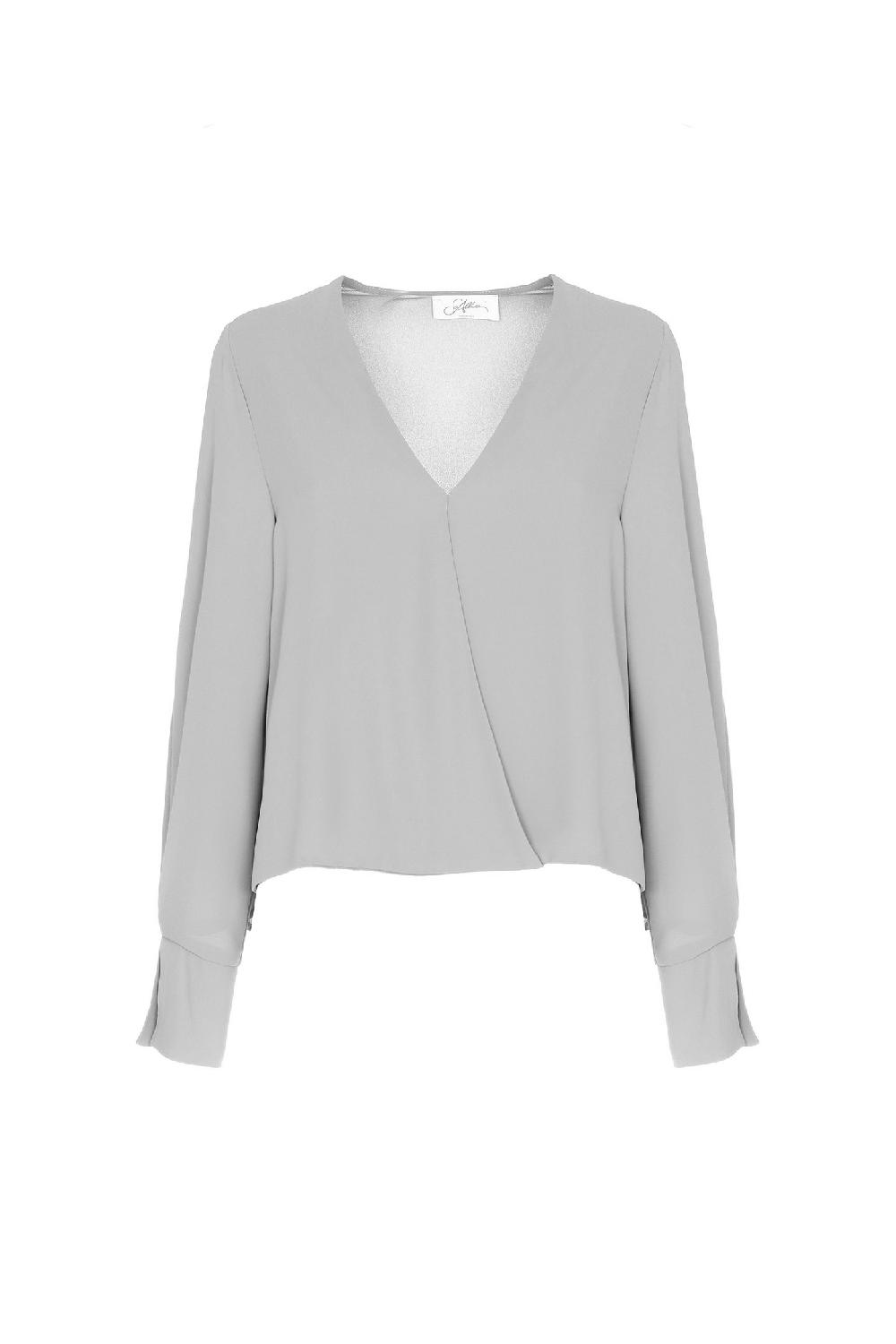 Soallure CAMICIA INCROCIO IN GEORGETTE Spedizione Gratuita