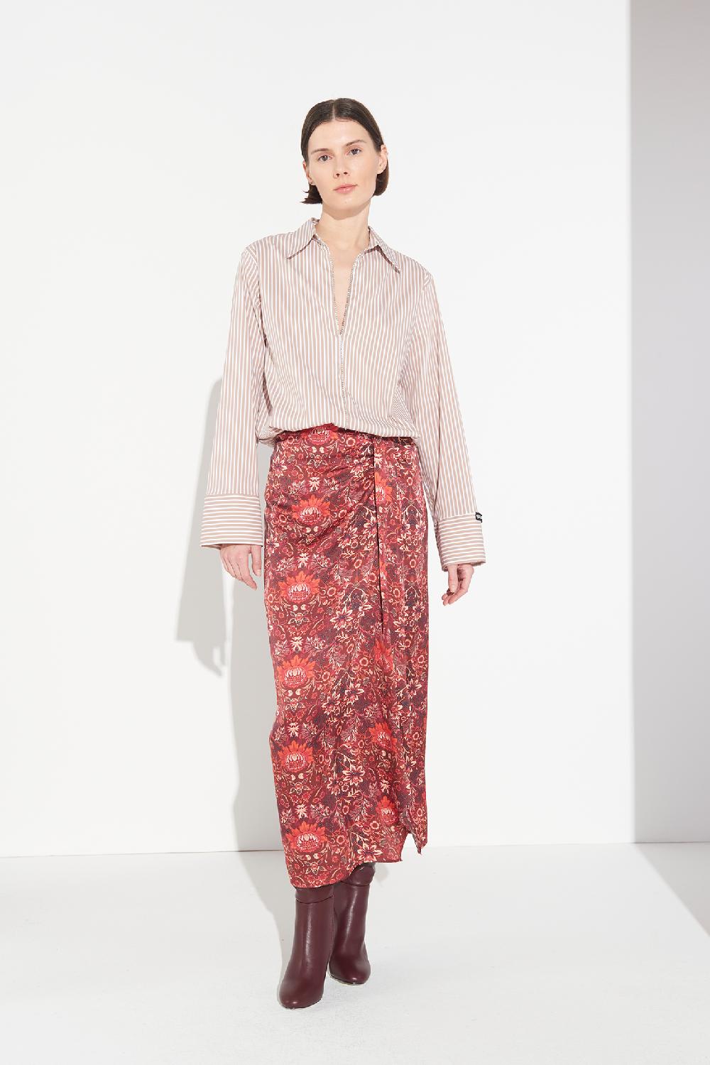 Soallure CAMICIA A RIGHE E STRASS Pezzi Unici
