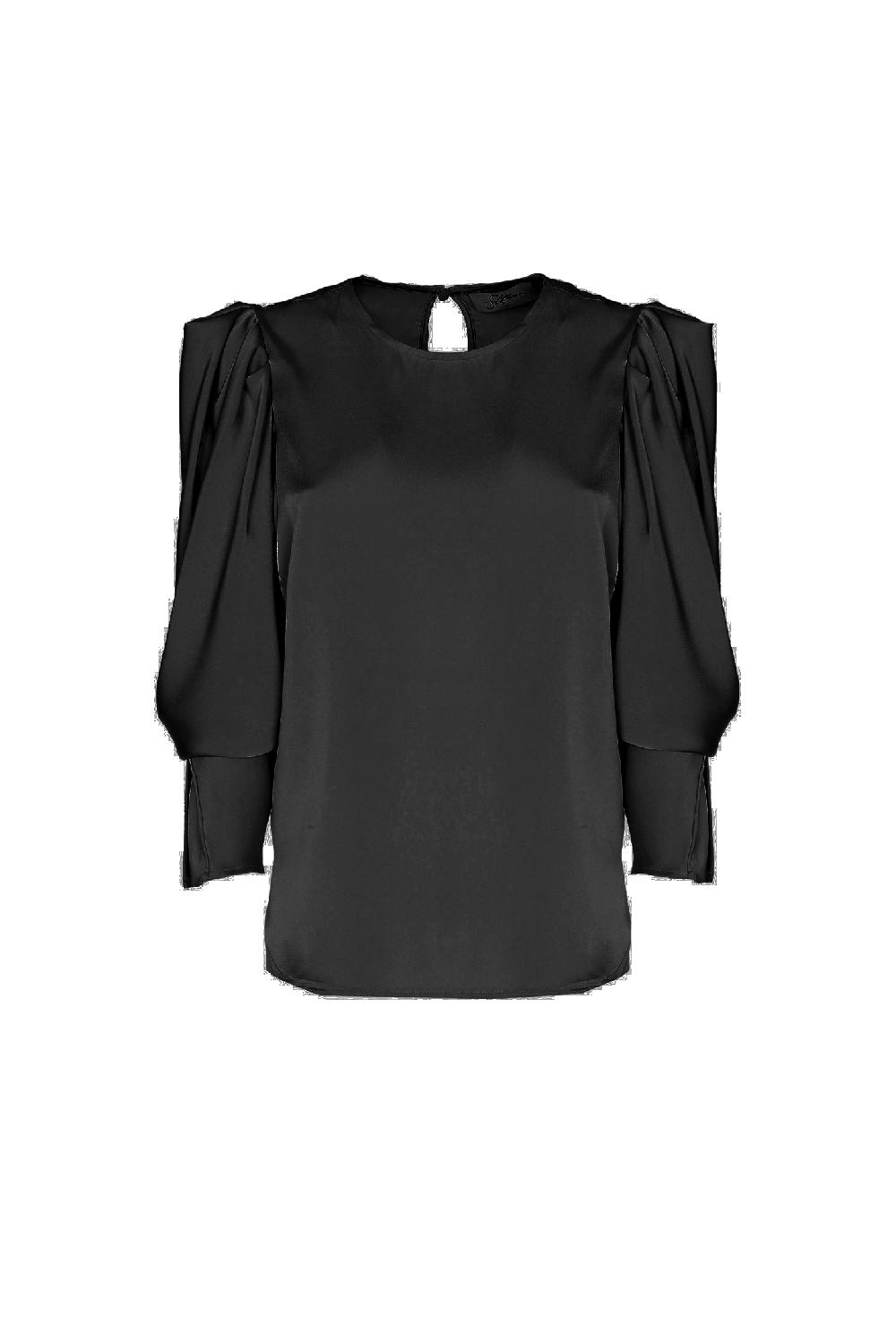 Soallure BLUSA MANICHE A SBUFFO RASO UNITO Soddisfazione Garantita