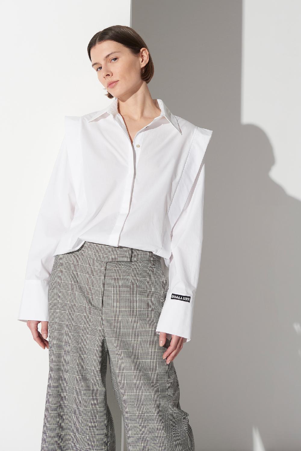 Soallure CAMICIA IN COTONE CON ALETTA Fino Al -60%