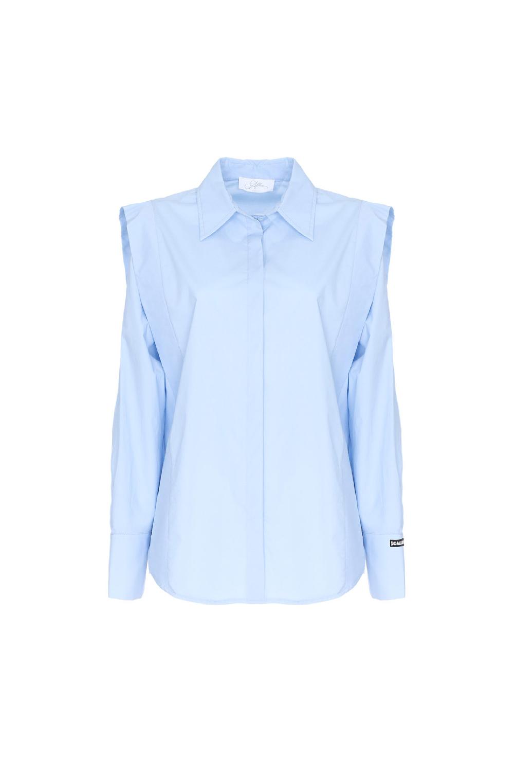 Soallure CAMICIA IN COTONE CON ALETTA Fino Al -60%