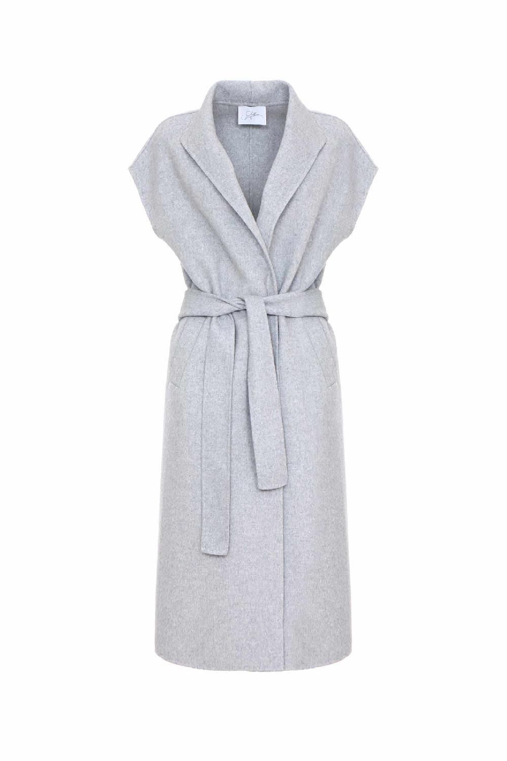 Soallure GILET IN LANA CON CINTURA Offerta
