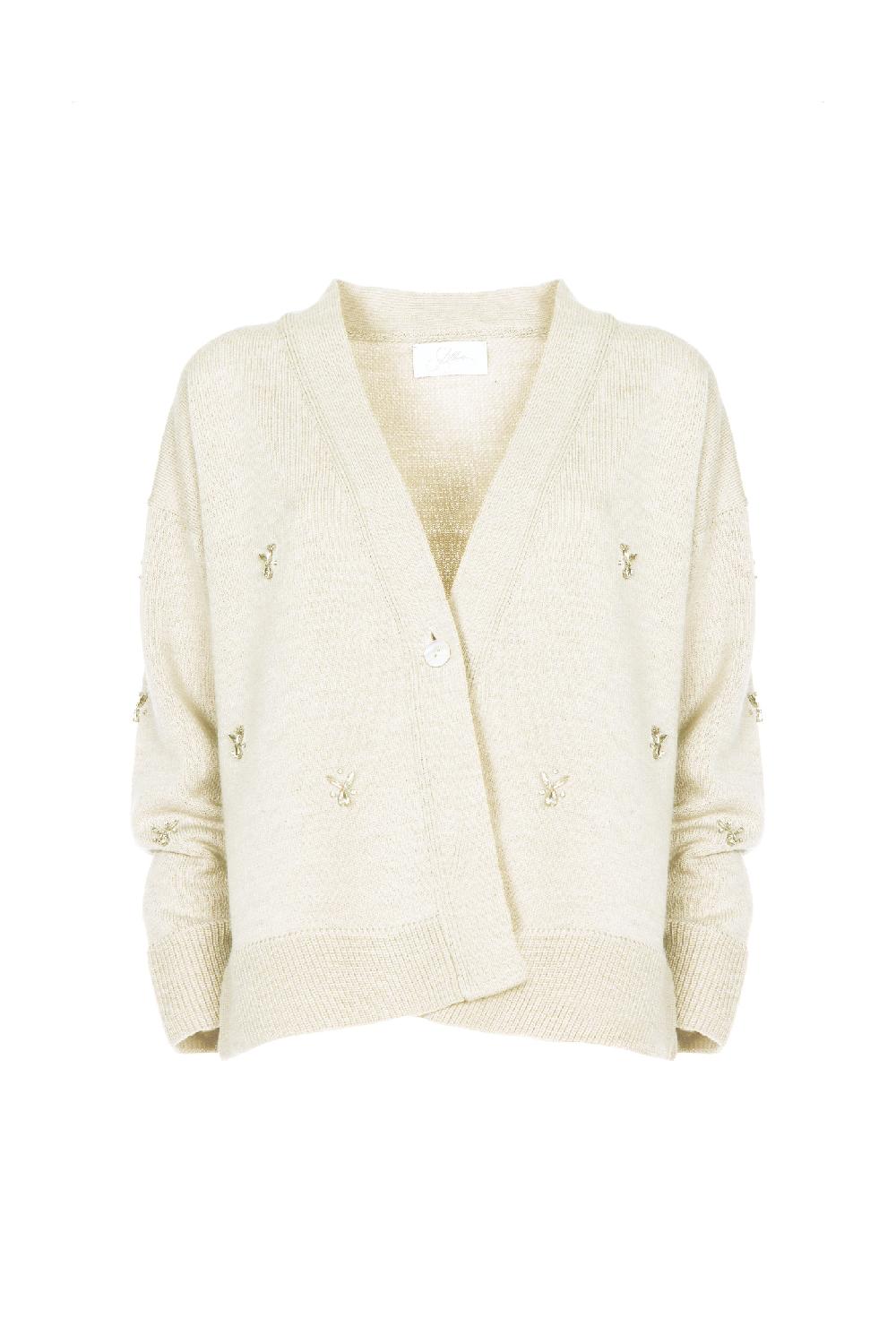 Soallure CARDIGAN CABOCHON MISTO LANA Saldi
