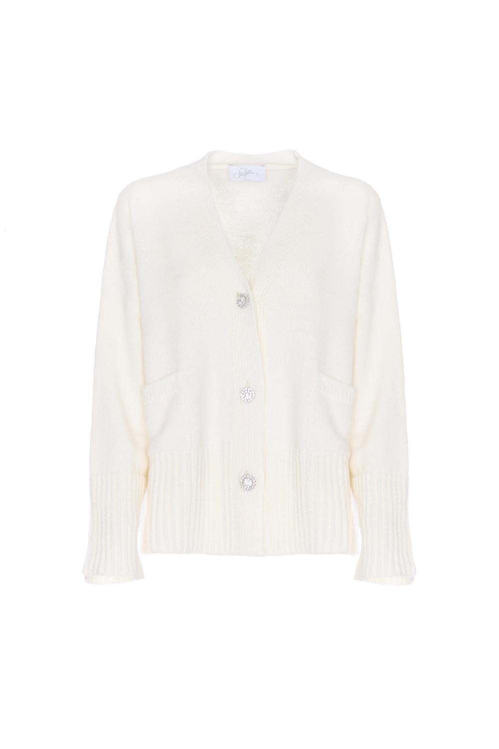 Soallure CARDIGAN OVER CON TASCHE IN LANA E ALPACA Vendita Calda