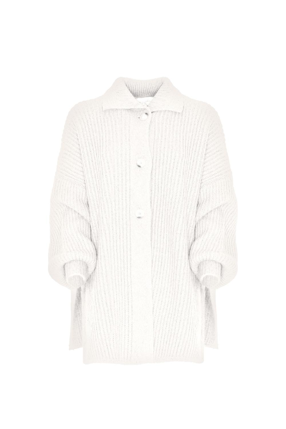 Soallure CARDIGAN OVER CON COLLETTO A POLO Saldi Di Fabbrica