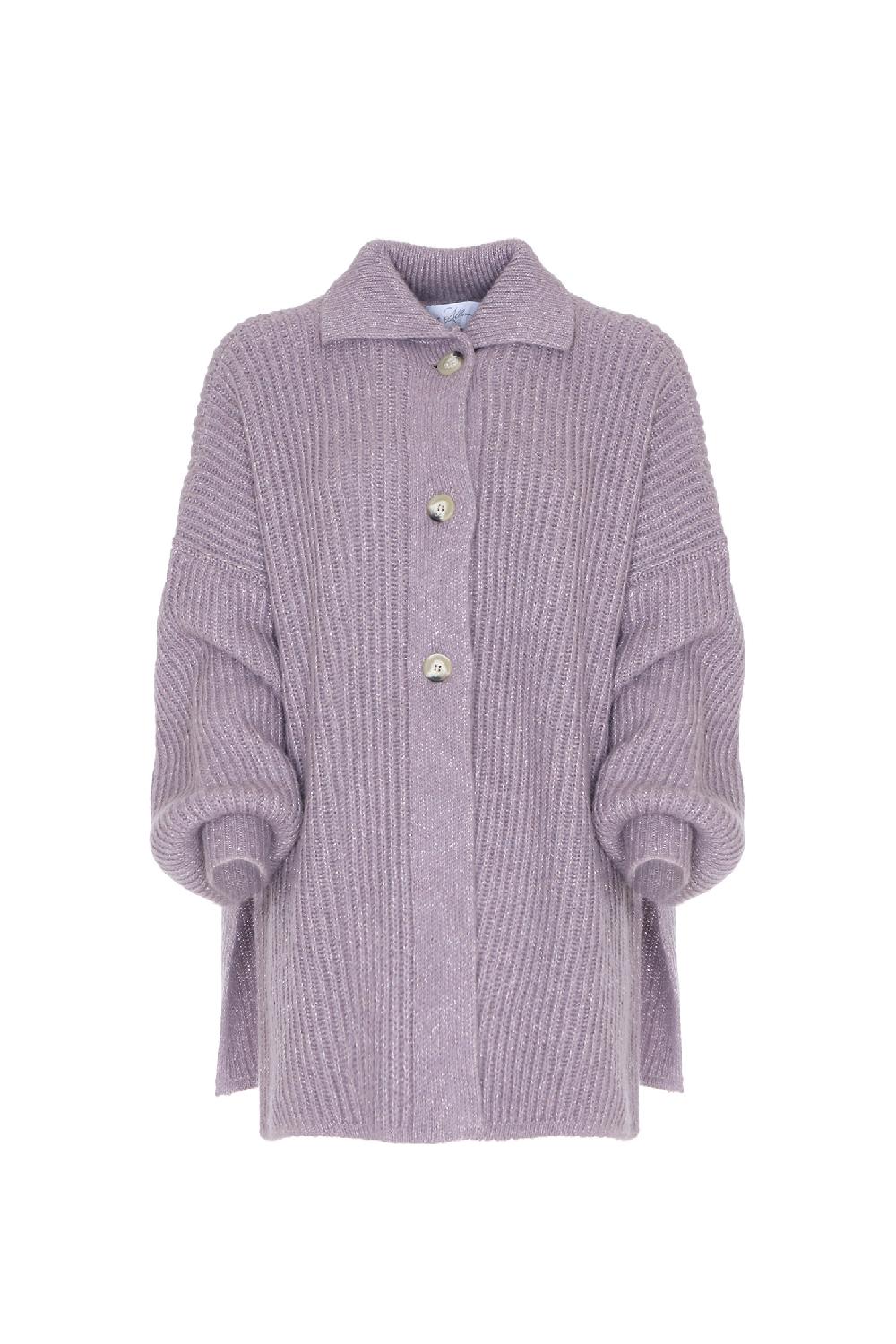 Soallure CARDIGAN OVER CON COLLETTO A POLO Saldi Di Fabbrica