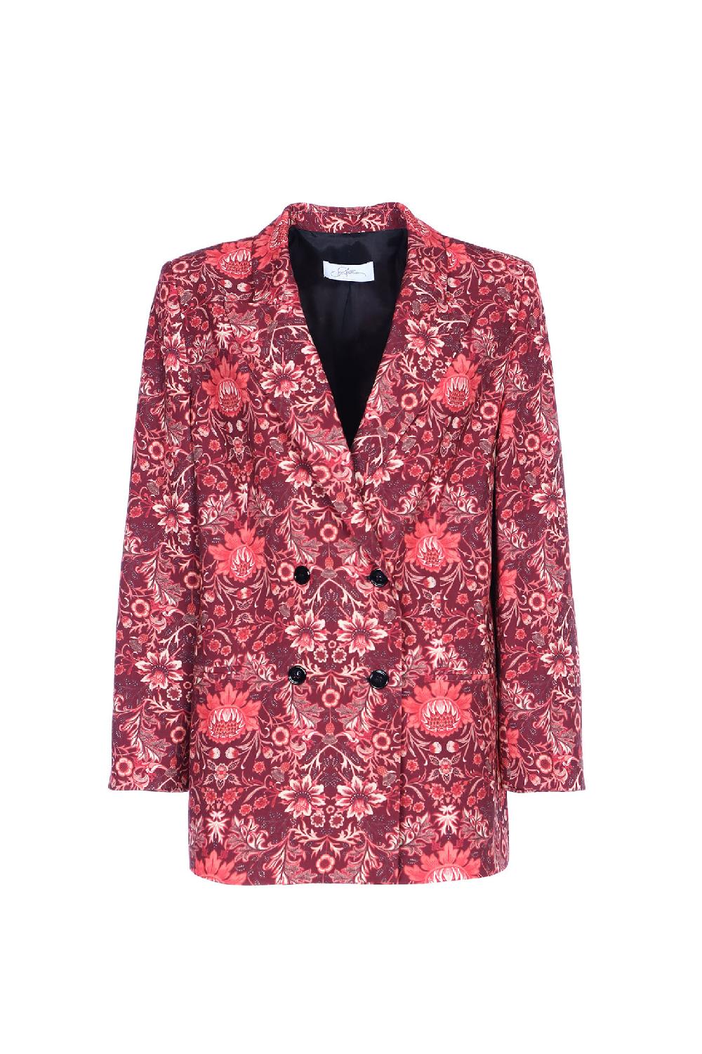 Soallure GIACCA DOPPIO PETTO FANTASIA Moda
