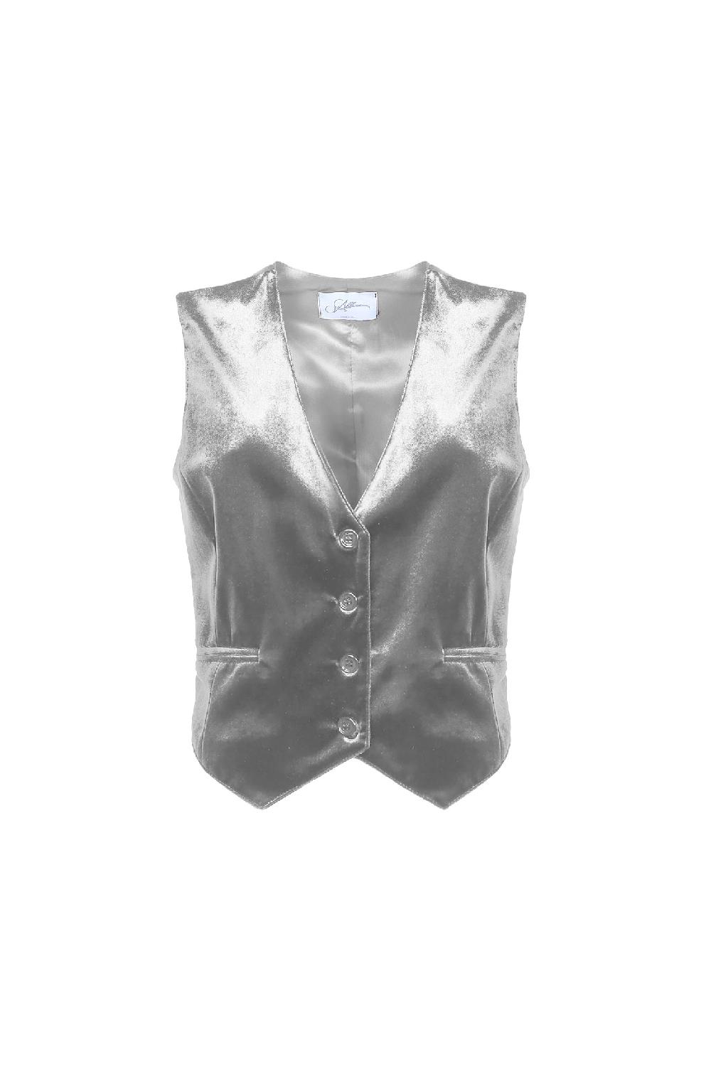 Soallure GILET CORTO IN VELLUTO Promozione