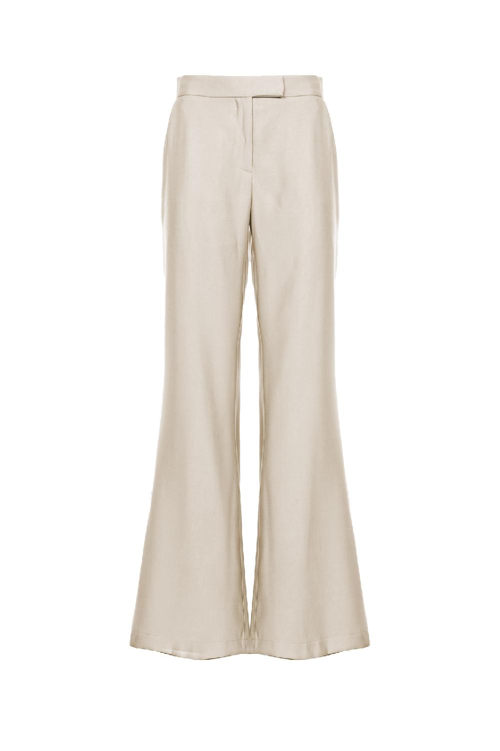 Soallure PANTALONE FLARE IN TENCEL Saldi