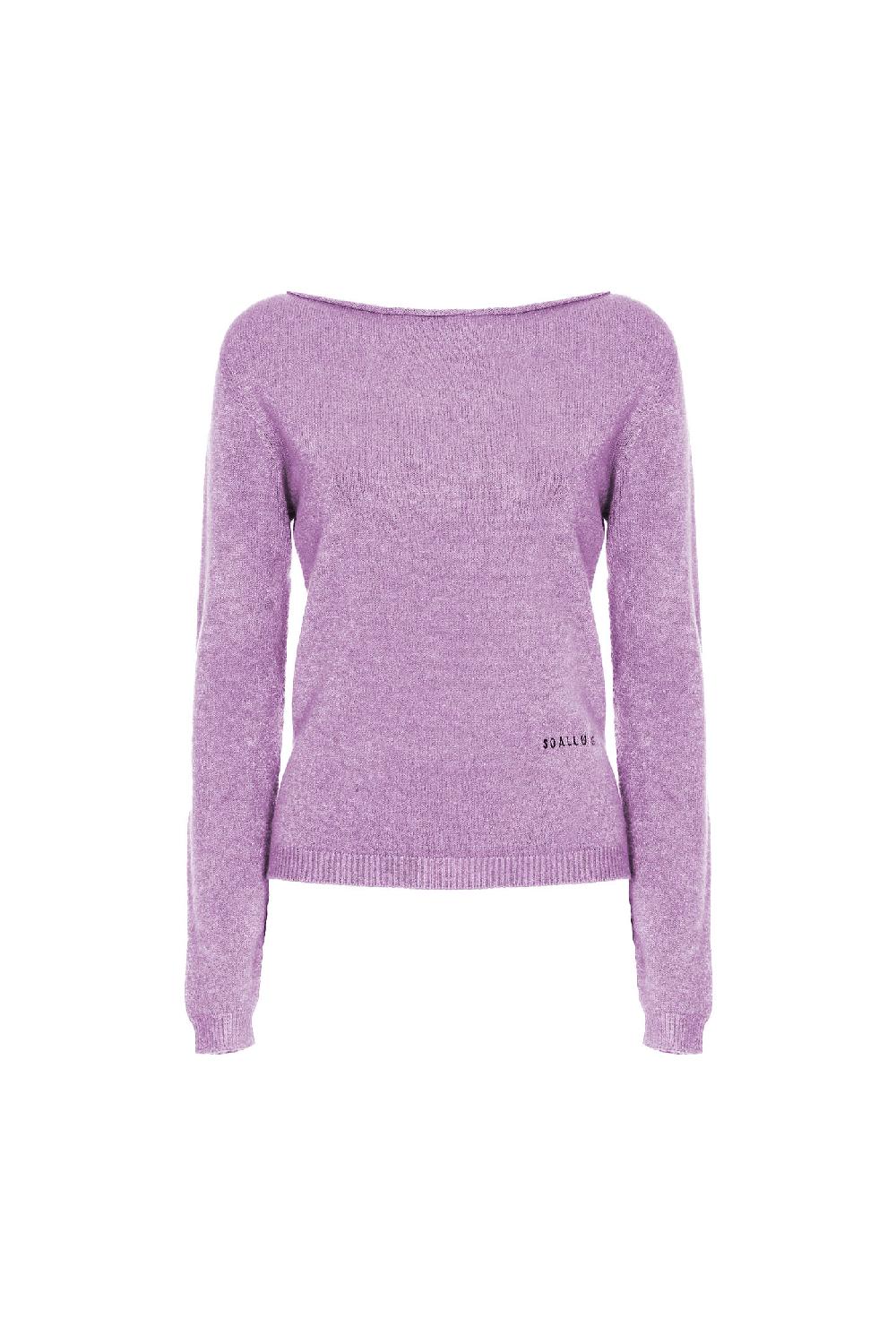 Soallure MAGLIA SLIM SCOLLO A BARCA CON RICAMO SOALLURE Offerte