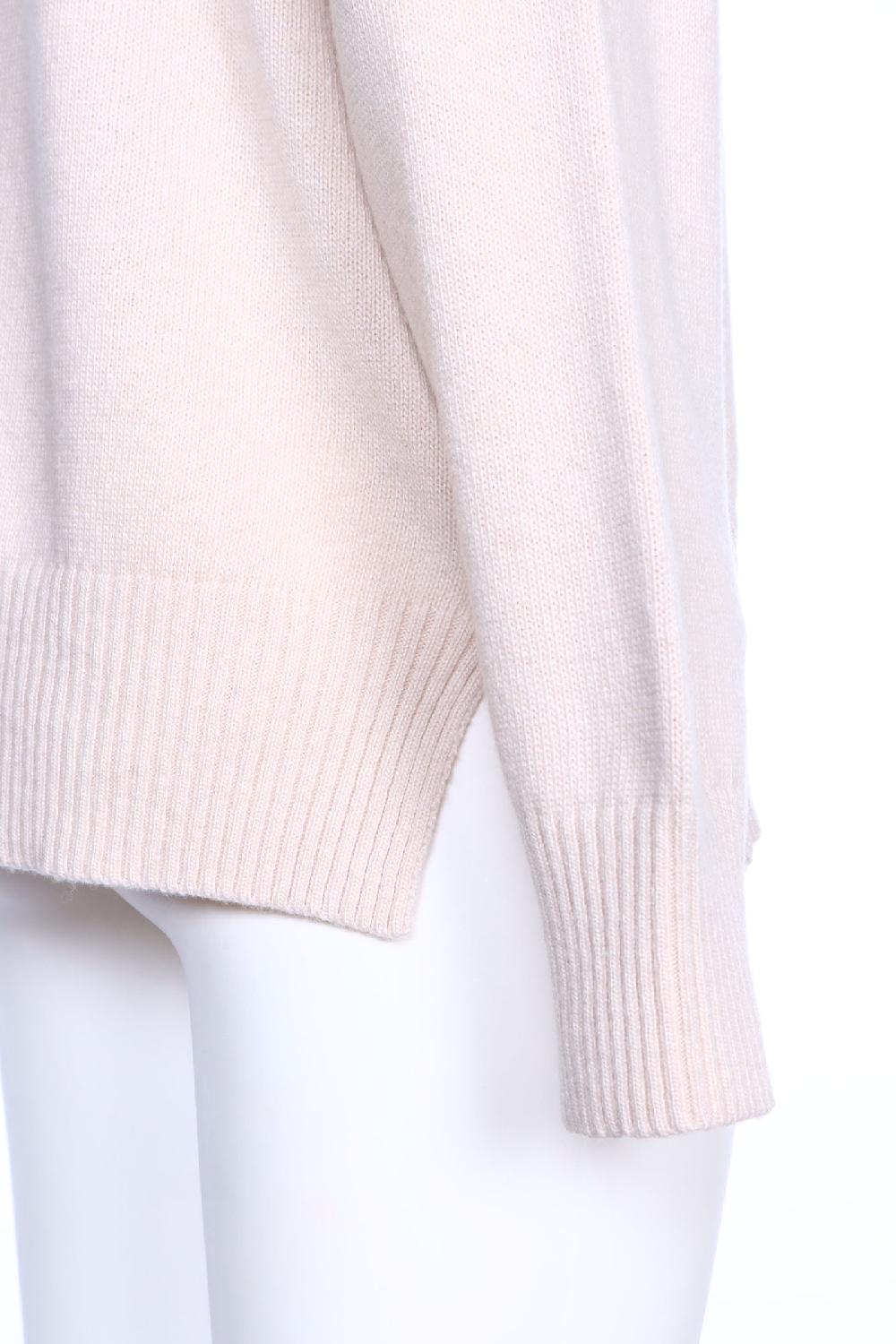 Soallure MAGLIA BOXY COLLO A V IN MISTO CASHMERE Saldi Di Fabbrica