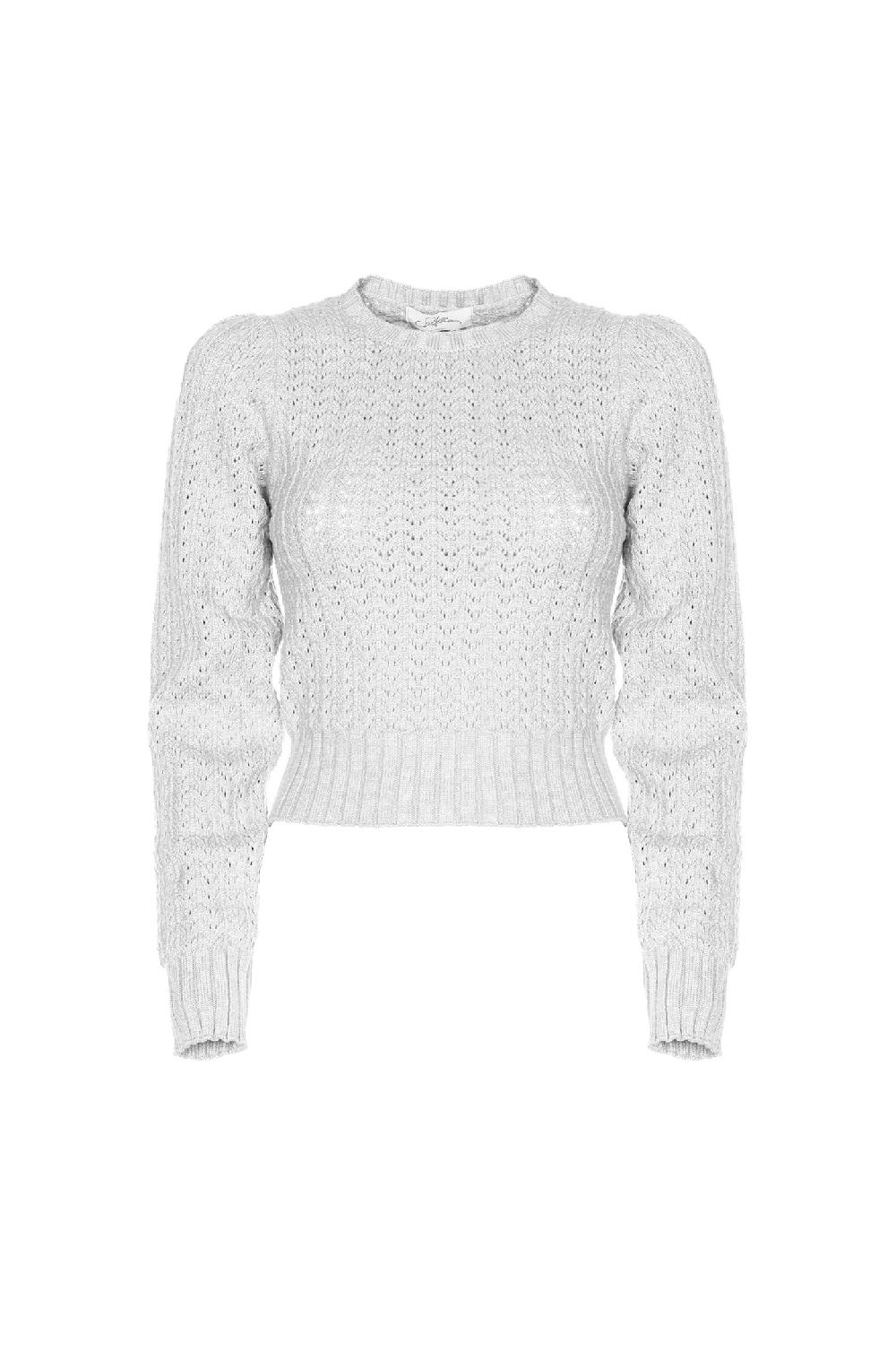 Soallure MAGLIA CON LAVORAZIONE CROCHET Vendite Flash