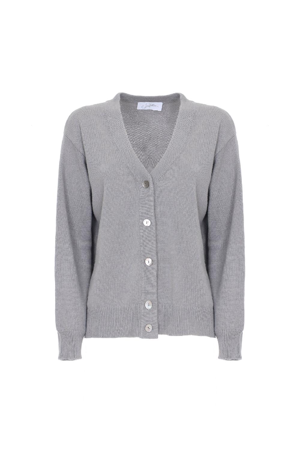 Soallure CARDIGAN BOTTONE GIOIELLO MISTO CACHEMIRE Nuovo
