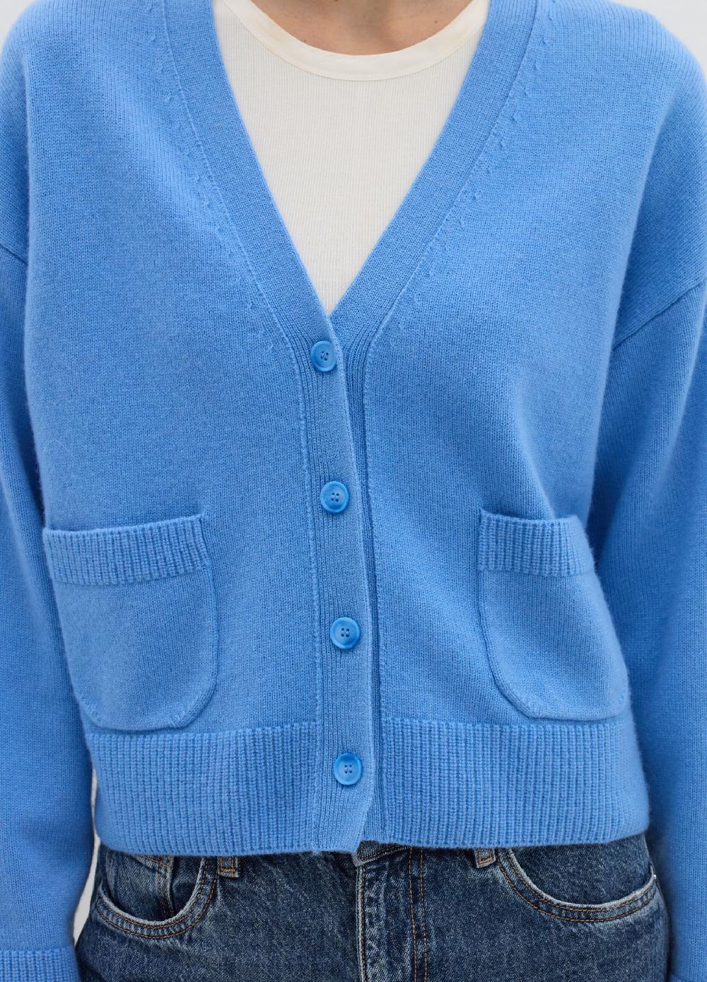 Stefanel Cardigan in lana e cashmere con scollo a V Vendita Calda
