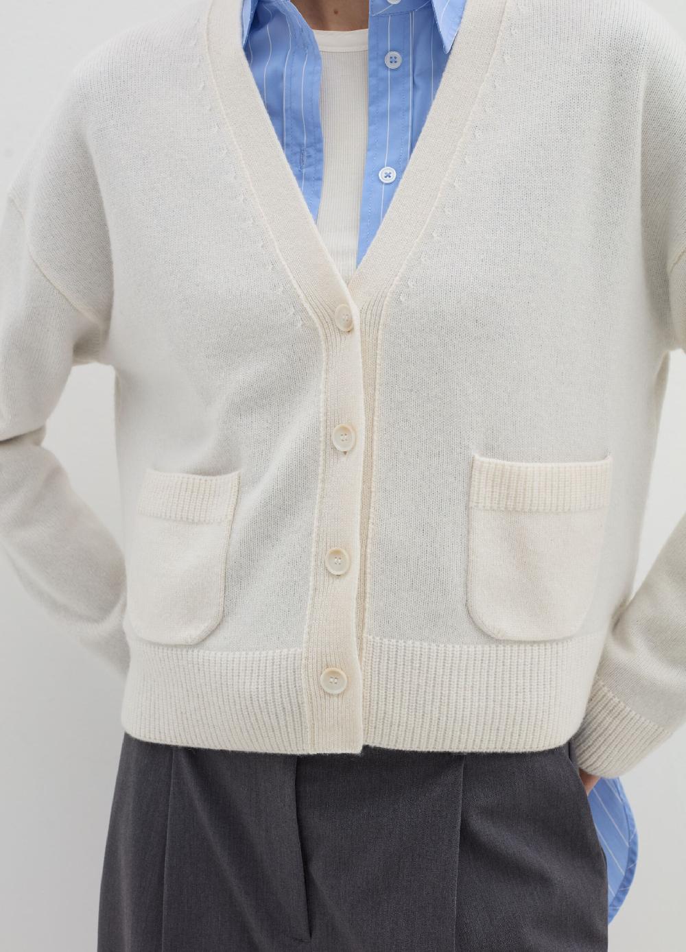 Stefanel Cardigan in lana e cashmere con scollo a V Vendita Economica