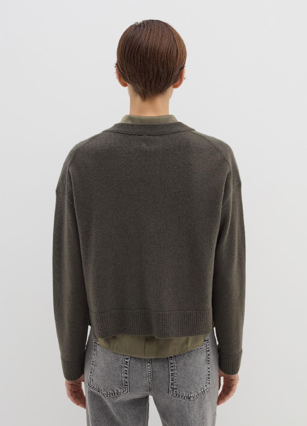 Stefanel Cardigan in lana e cashmere con scollo a V Vendite Flash