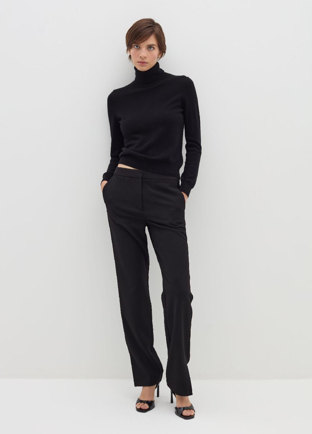 Stefanel Pullover in lana cardata a collo alto