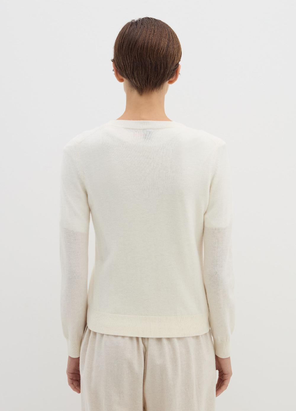Stefanel Maglia in lana cardata con maniche lunghe In Linea