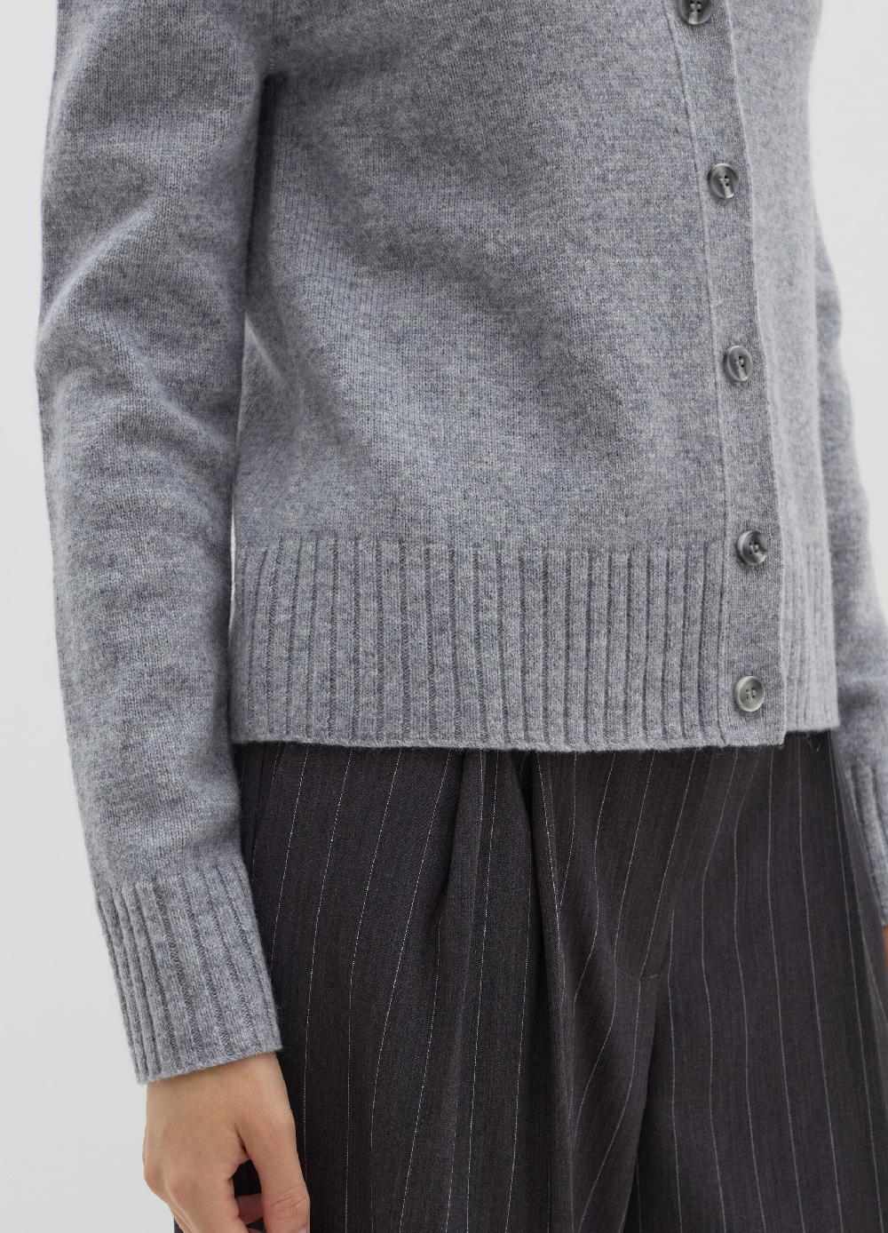 Stefanel Cardigan girocollo in lana cardata Nuovo