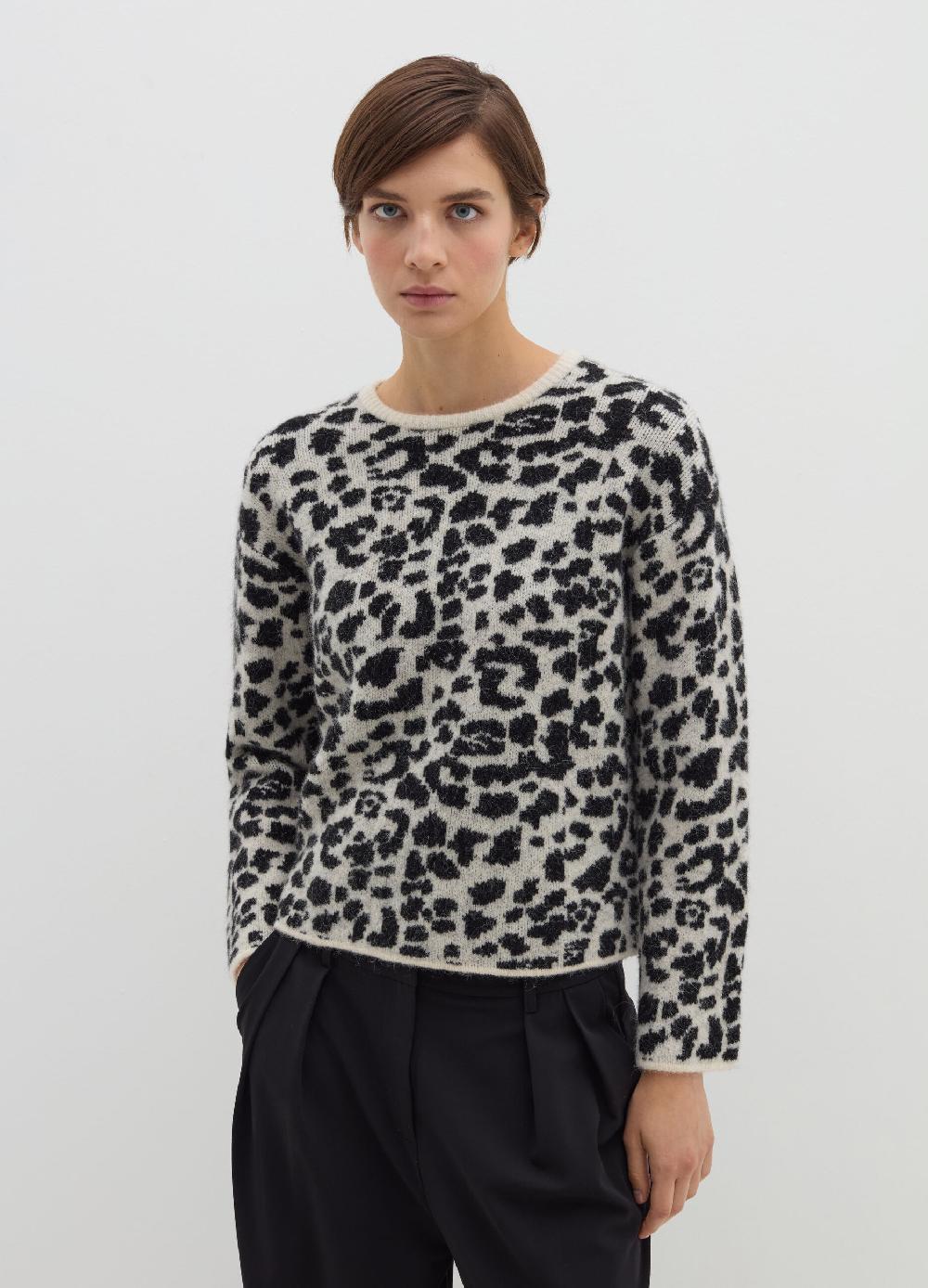 Stefanel Pullover con disegno jacquard animalier Esporta salva