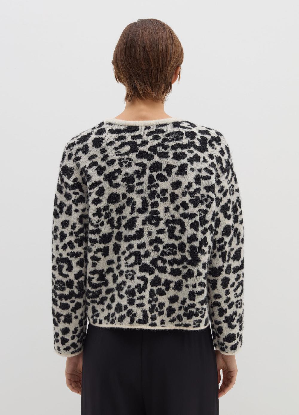 Stefanel Pullover con disegno jacquard animalier Esporta salva
