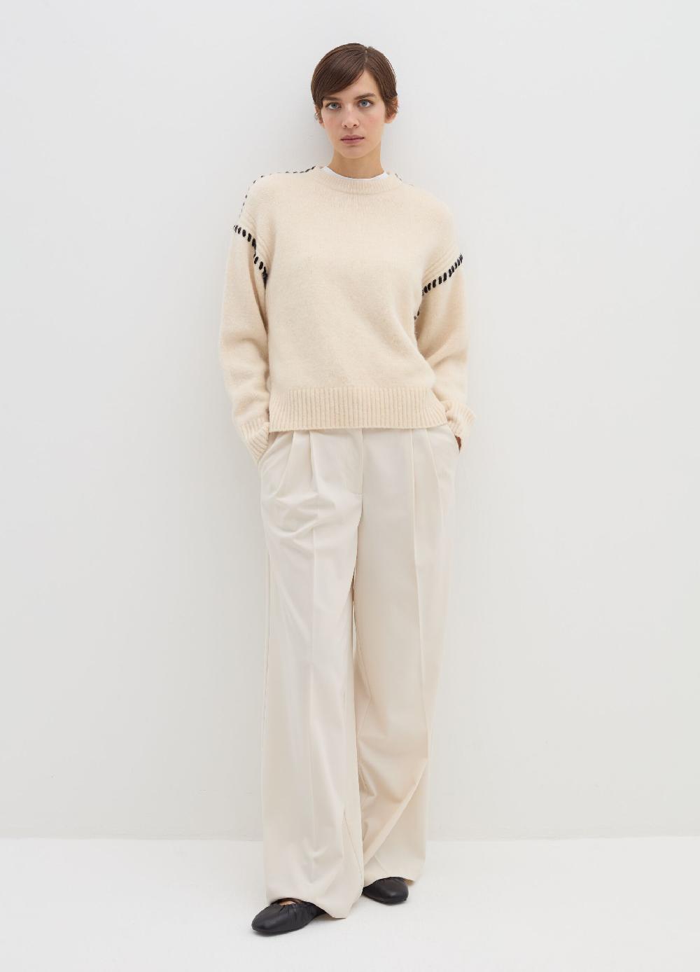 Stefanel Pullover con dettagli a contrasto