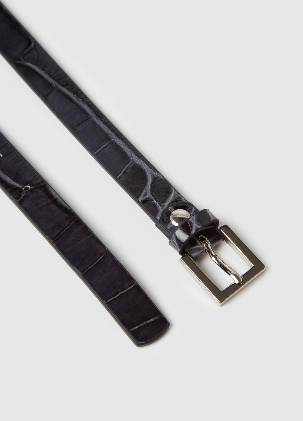 Stefanel Cintura in pelle con stampa cocco Outlet